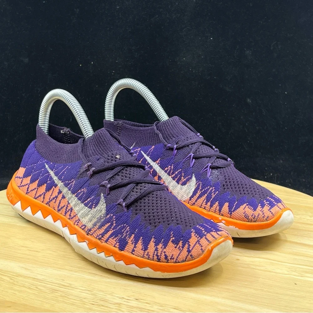Nike Flyknit 3.0 Women’s Running Sneakers Orange/Purple Size 7